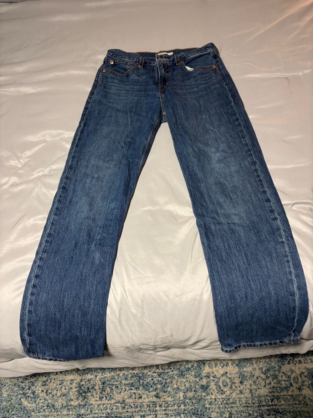 Levi's Women's Straight Leg Jeans - Mid Blue Wash
